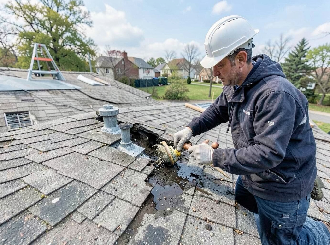 roof repair in Forest Park, WI